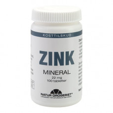 NATUR DROGERIET - Zink Mineral 22mg